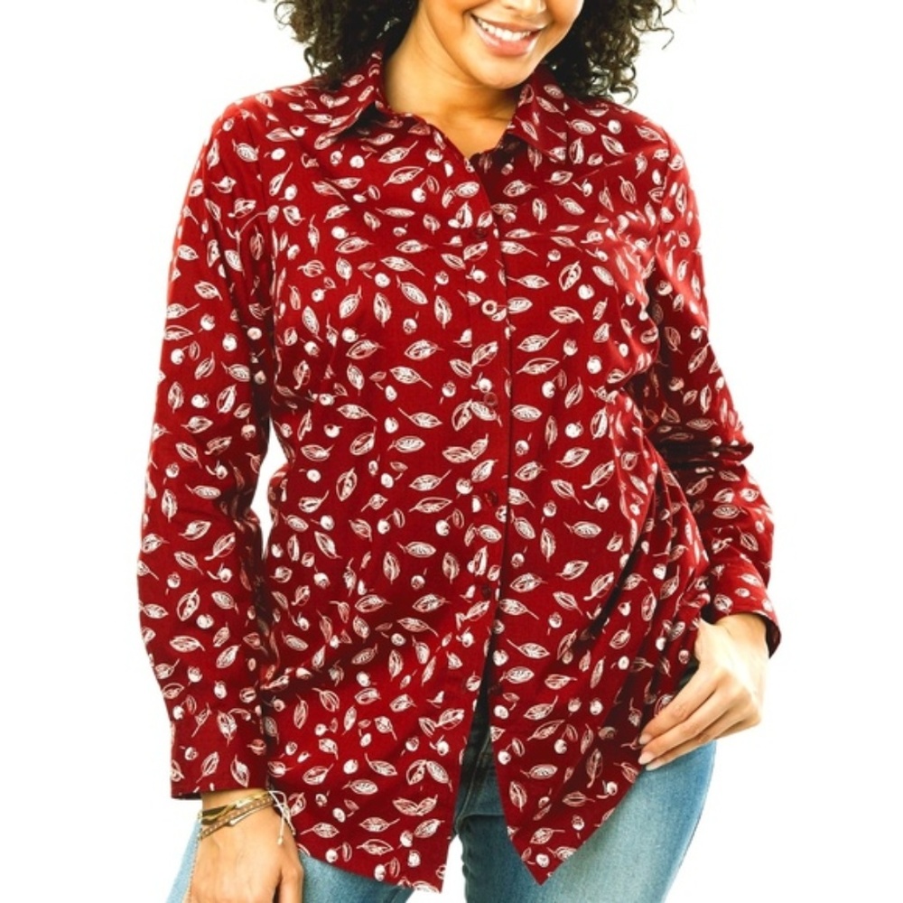 NWT 14/16 Cotton shirt long sleeve